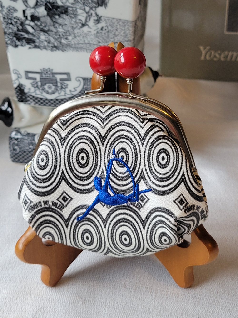 Cirque du Soleil and Joanel Black & White Patterned Coin Purse